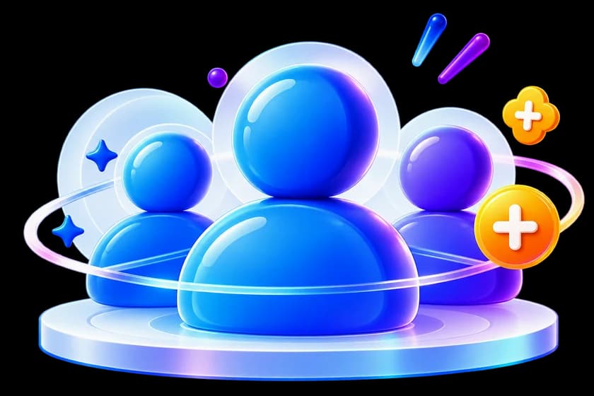Group of people joining the community